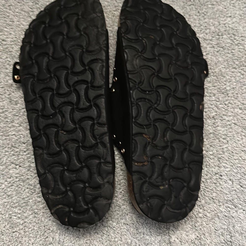 Bamboo Studded Slides, Sz 6 - Picture 6 of 6